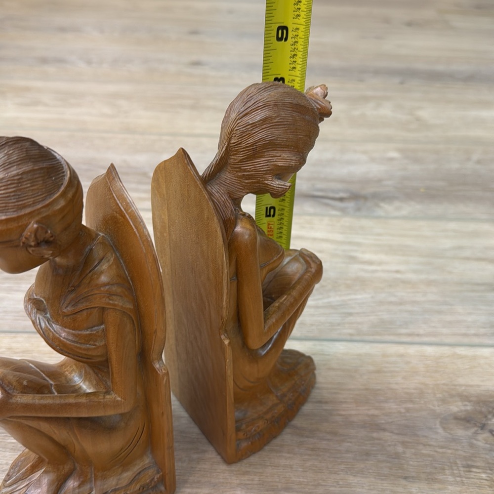 Vintage Hand Carved Balinese Bookends - Picture 12 of 14